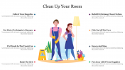 Creative Clean Up Your Room Presentation Template Slide 