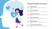 Amazing Mental Health Awareness PPT Template Slide