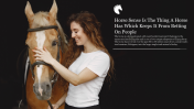 Effective Horse Background For PowerPoint Presentation 