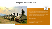 Effective Template PowerPoint War Presentation Slide 