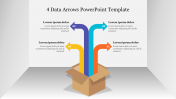 Amazing 4 Data Arrows PowerPoint Template Presentation 