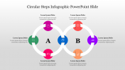 Best Circular Steps Infographic PowerPoint Slide Template 