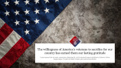 Amazing Veterans PowerPoint Background Presentation 