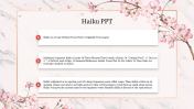 Creative Haiku PPT PowerPoint Presentation Template