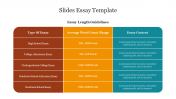 Informative Slides Essay Template Presentation PPT 