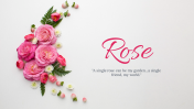 Rose Background PowerPoint and Google Slides Templates 