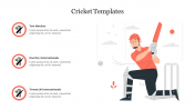 Creative Cricket Templates PowerPoint Presentation Slide