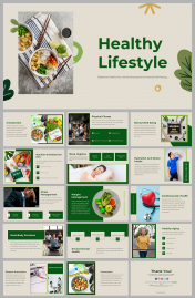 Healthy Lifestyle PowerPoint and Google Slides Templates