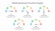 Editable Speedometer PowerPoint Template Presentation 