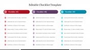 Editable Editable Checklist PPT Template and Google Slides