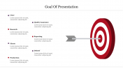 Creative Goal Of Presentation PowerPoint Template Slide 