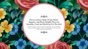 Elegant Background PPT Vintage Floral PowerPoint Slide 