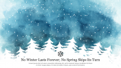 Watercolor Winter Background Google Slides & PPT Template