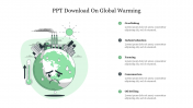 Effective PPT Download On Global Warming Template Slide 