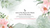 Floral Design Free Download PPT Template & Google Slides