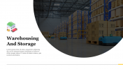 Warehouse Background PPT Template and Google Slides 
