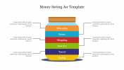 Creative Money Saving Jar Template Presentation Slide 
