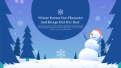Creative PowerPoint Backgrounds Winter Slide Template 