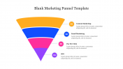Blank Marketing Funnel PowerPoint Template & Google Slides