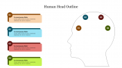 Amazing Human Head Outline PowerPoint Presentation 