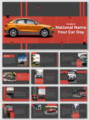Elegant National Name Your Car Day PPT And Google Slides