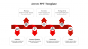 Red Color Arrow For PPT And Google Slides Template