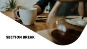 Attractive Section Break PowerPoint Slide Coffee Mug