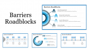Barriers Roadblocks PowerPoint and Google Slides Themes