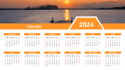 Easy To Editable Calendar PPT And Google Slides Template