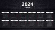 Attractive Business Calendar PPT And Google Slides Template