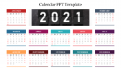 Multicolor Calendar PPT Template Presentation Design