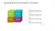 Building Blocks Presentation Template With Four Nodes