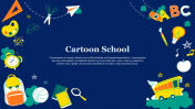 Amazing Cartoon School PowerPoint Presentation Slide