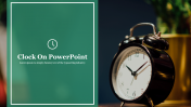 Effective Clock On PowerPoint Presentation Template 