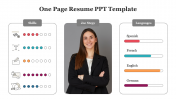 Creative One Page Resume PPT And Google Slides Template 