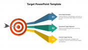 Three Noded Target PowerPoint and Google Slides Template 
