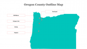 Get Oregon County Outline Map PowerPoint And Google Slides