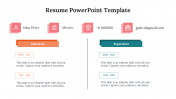 Download Resume PowerPoint And Google Slides Template