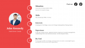Stunning Resume PowerPoint And Google Slides Template