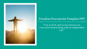 Magnificent Freedom Powerpoint And Google Slides Template
