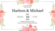 Wedding Invitation PPT Presentation Google Slides Template