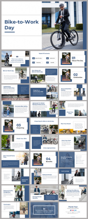 Bike To Work Day PowerPoint And Google Slides Themes