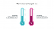 Creative PowerPoint Thermometer Slide Download-Two Node