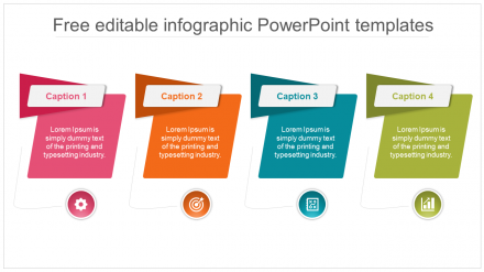 Free - Colorful Editable Infographic PowerPoint Templates Slide