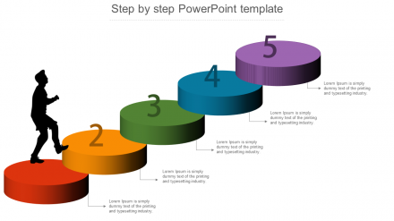 Free - Step By Step PowerPoint Template Infographics Design