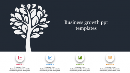 Free - Business Plan Growth Timeline PowerPoint Strategy Template