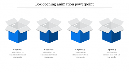 Free - Box Opening Animation PowerPoint Template Presentation