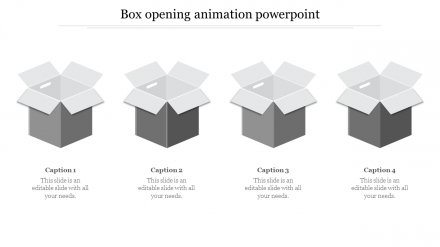 Free - Attractive Box Opening Animation PowerPoint Presentation