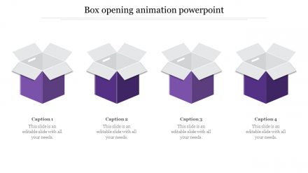 Free - Best Box Opening Animation PowerPoint Presentation Slide