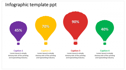 Get Parachute Infographic Template PPT Presentation
